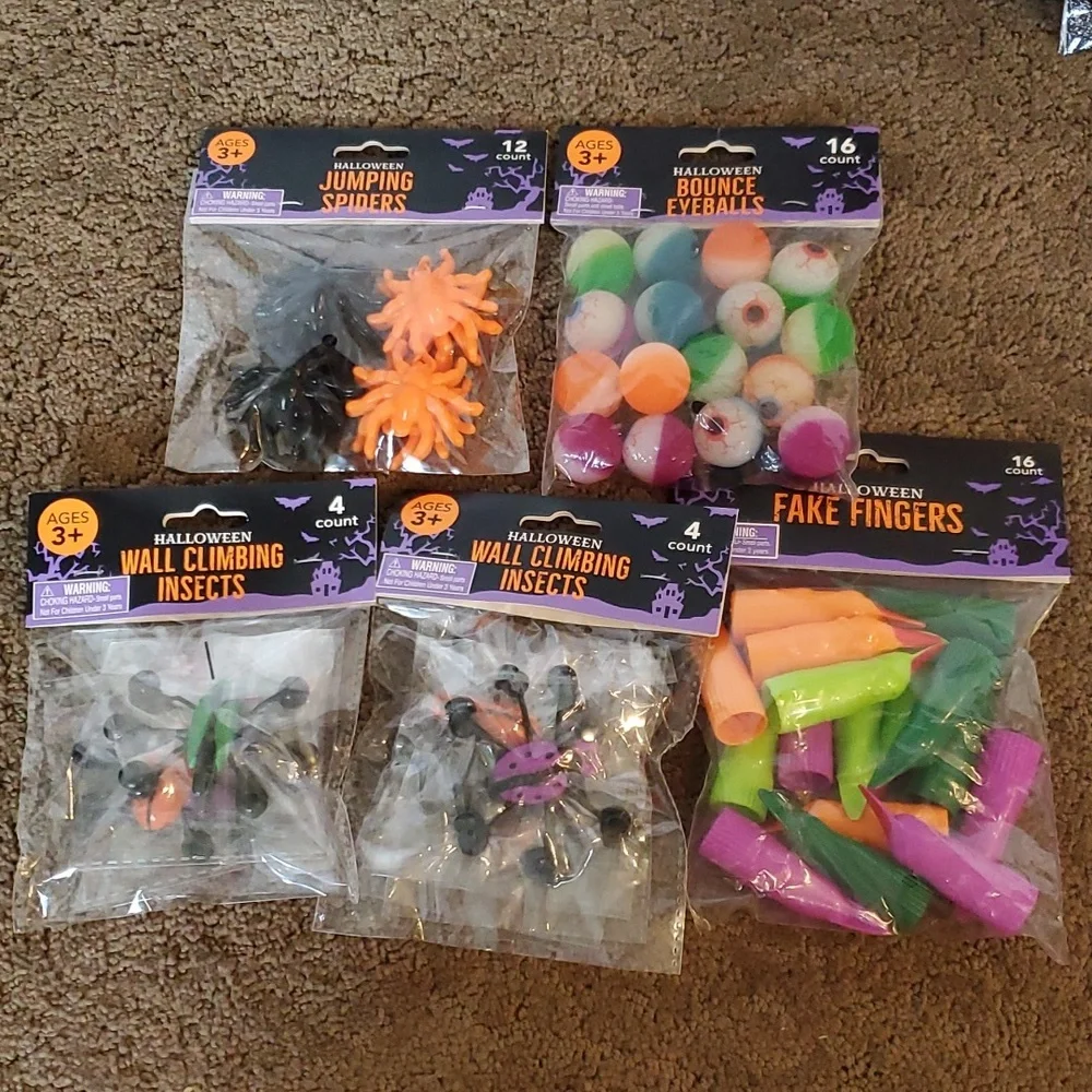 HALLOWEEN PARTY Supplies Crafts Activities Treat Bags Prizes Tattoos Masks NIP